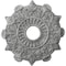 Ekena Millwork Preston Ceiling Medallion (Fits Canopies up to 4"), 17 1/2"OD x 4"ID x 1"P, Ultra Pure White Crackle CM17PRUWC - alternate 1
